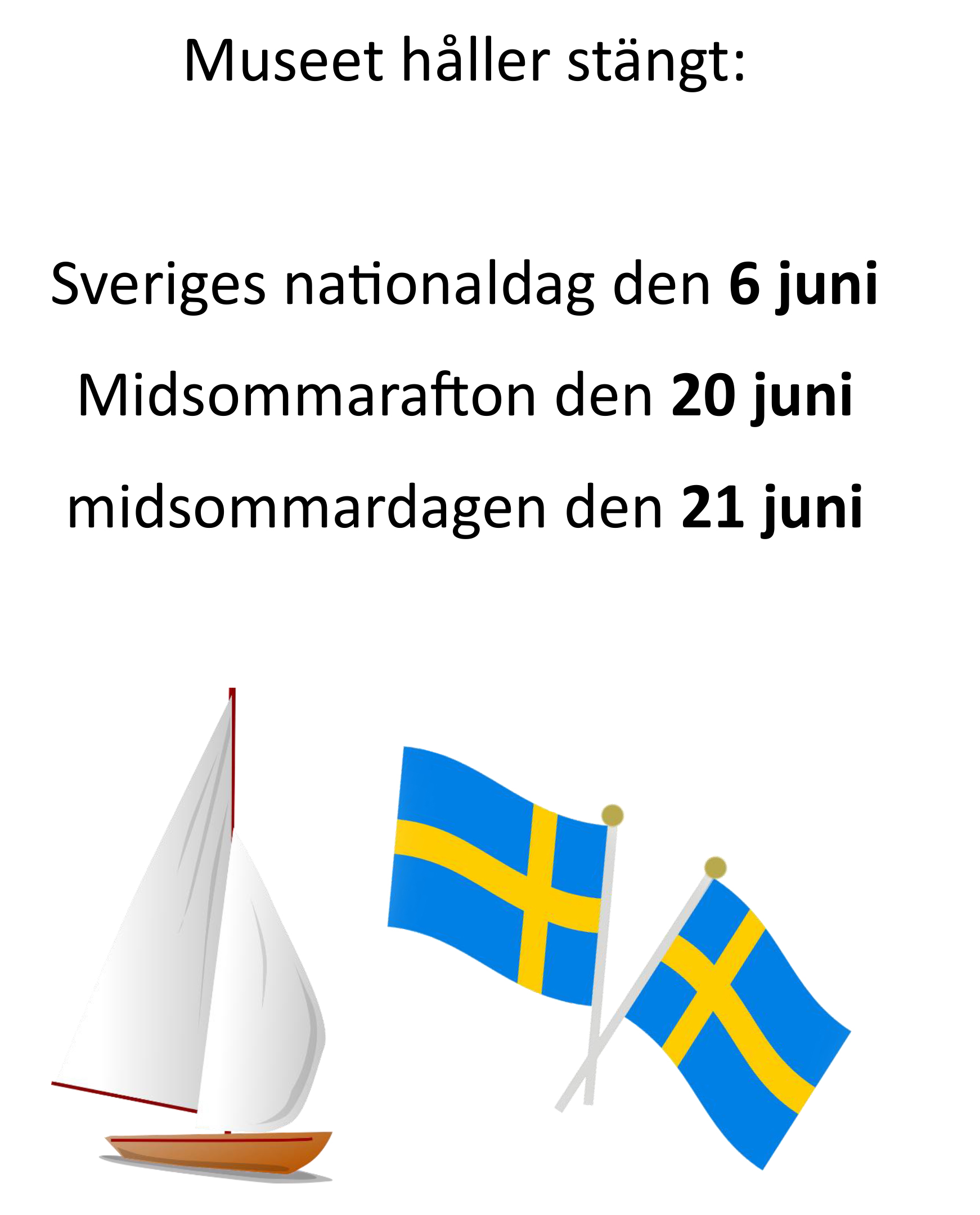 Museet håller stängt
